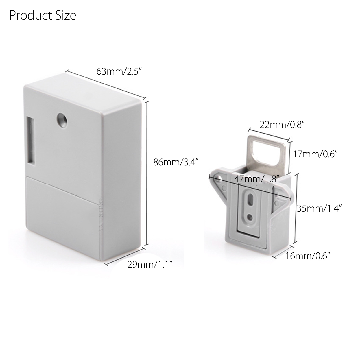 Hidden Type Invisible Electronic Locker Lock