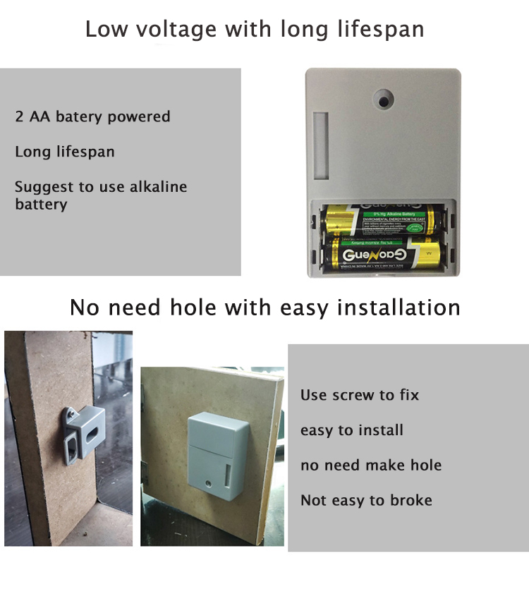 Hidden Type Invisible Electronic Locker Lock