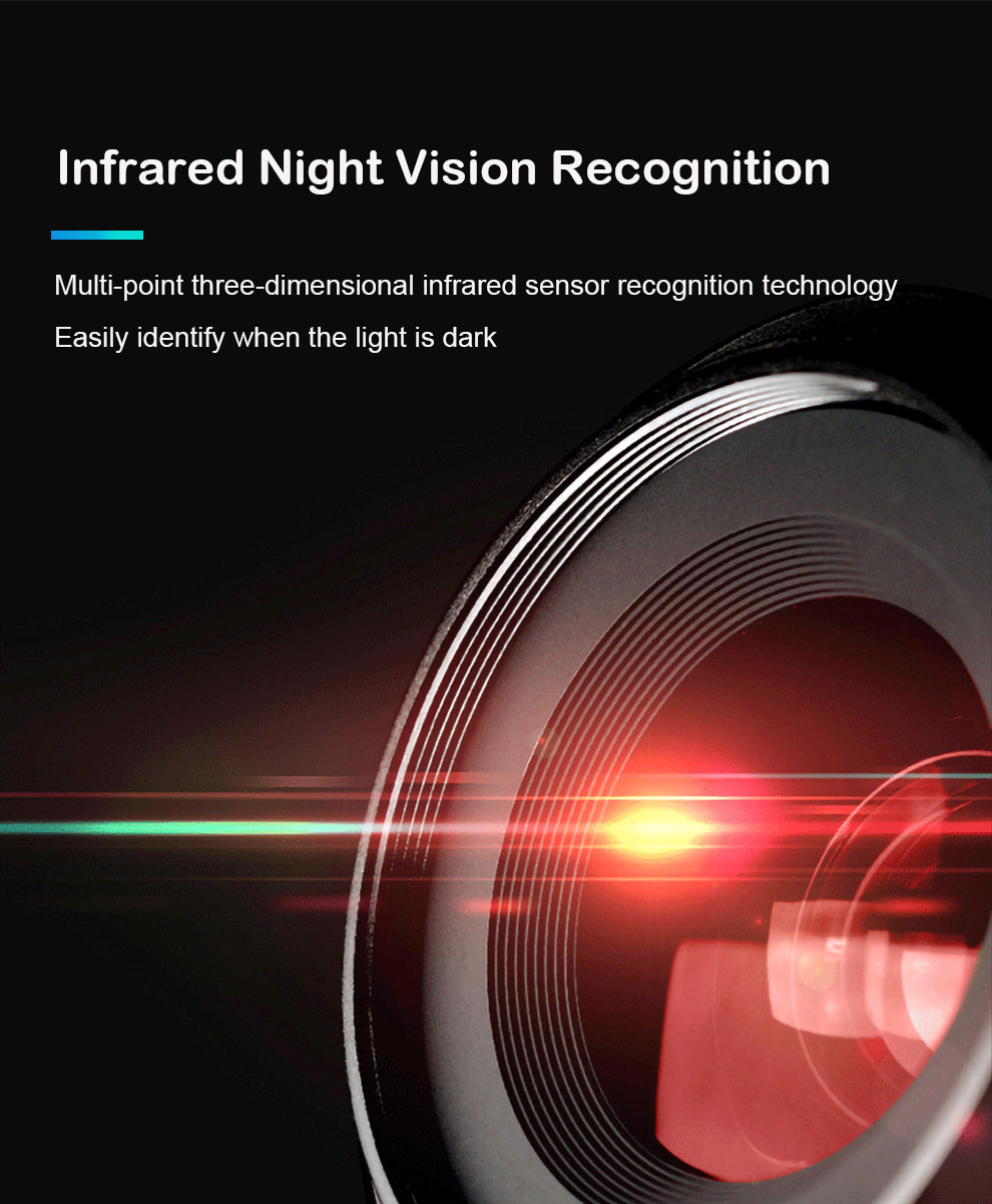 3D Automatic Infrared Intelligent Smart Fingerprint Face Recognition Door Lock For Home YFR-Z9