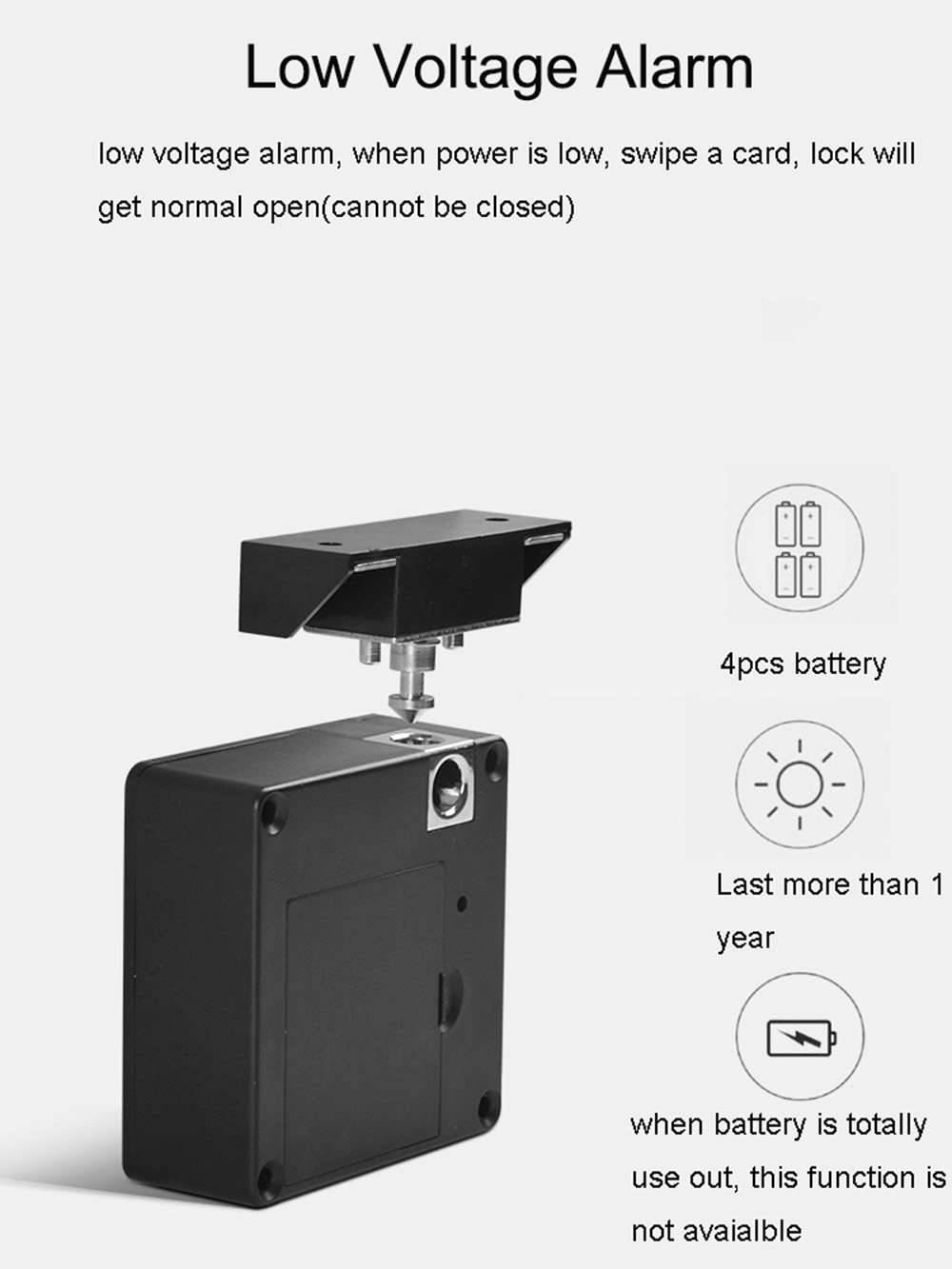 Hidden Type Invisible Electronic Locker Lock 6