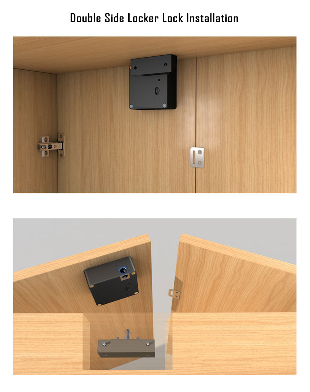 Hidden Type Invisible Electronic Locker Lock 6