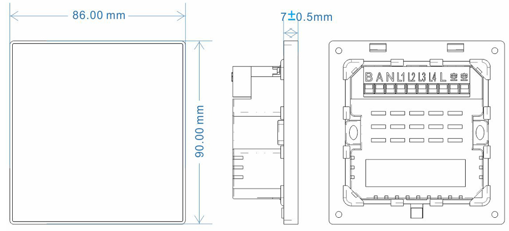 Stainless Steel Digital Number Plate SS-86-4