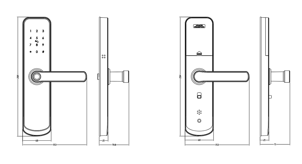 Bluetooth Fingerprint Door Lock YFBF-A260