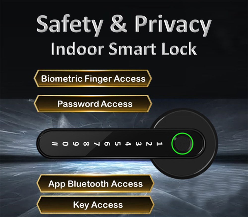 Single Latch Passcode Fingerprint Bluetooth Lock YFBF-L1