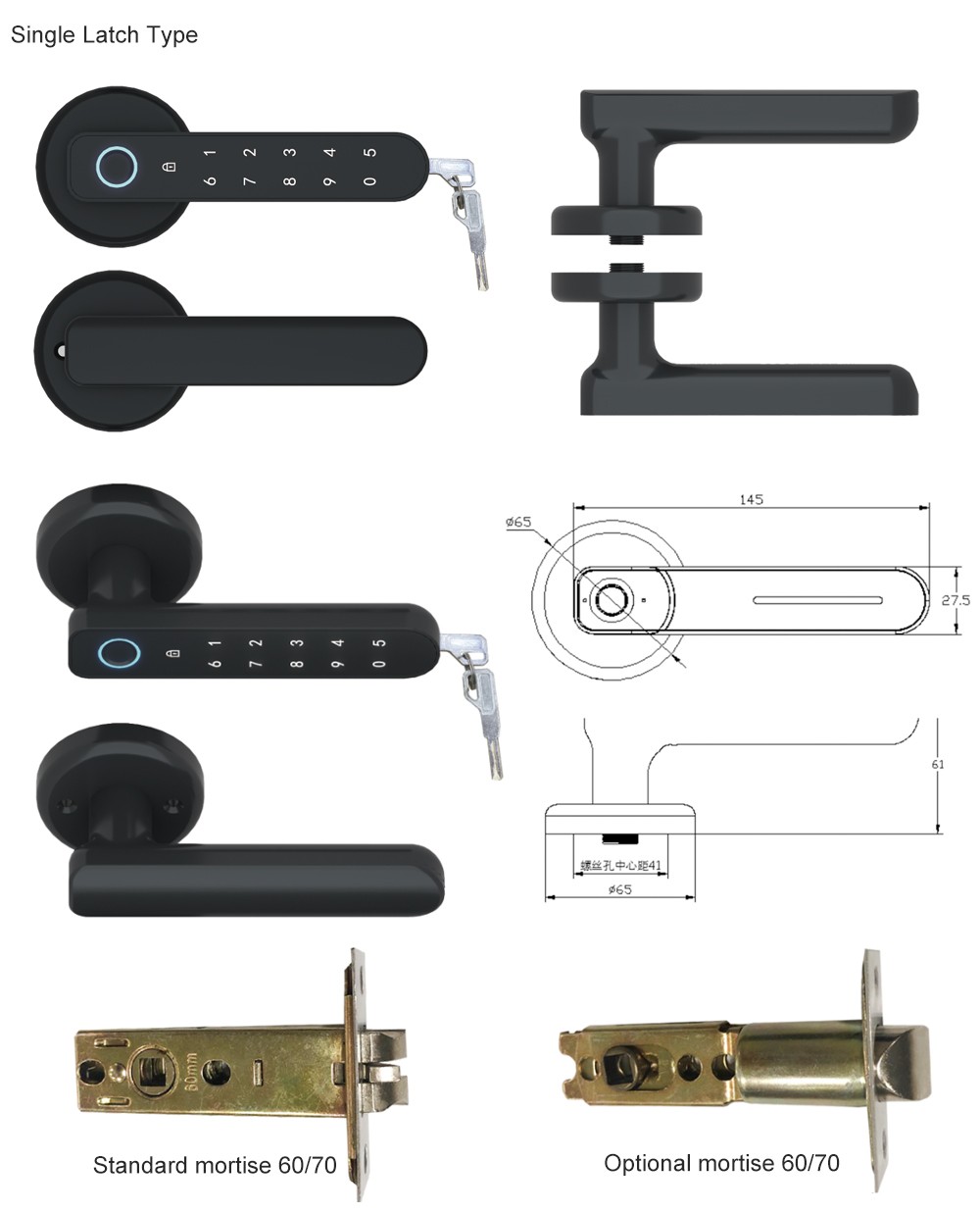 Bluetooth Fingerprint Door Lock YFBF-C01