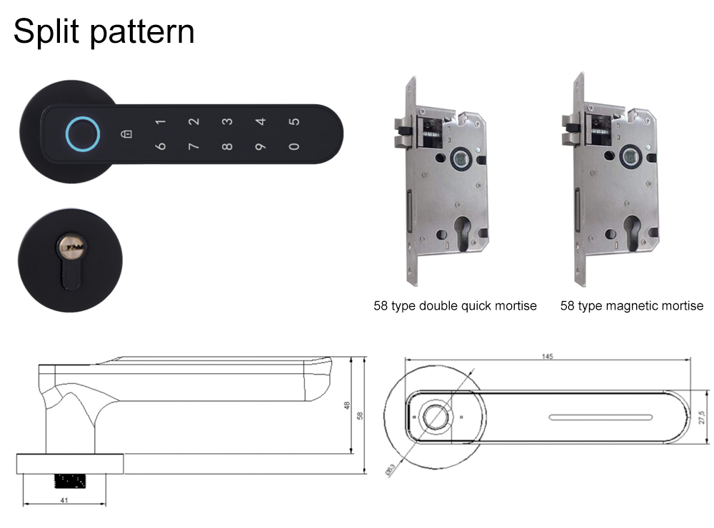 Bluetooth Fingerprint Door Lock YFBF-C01