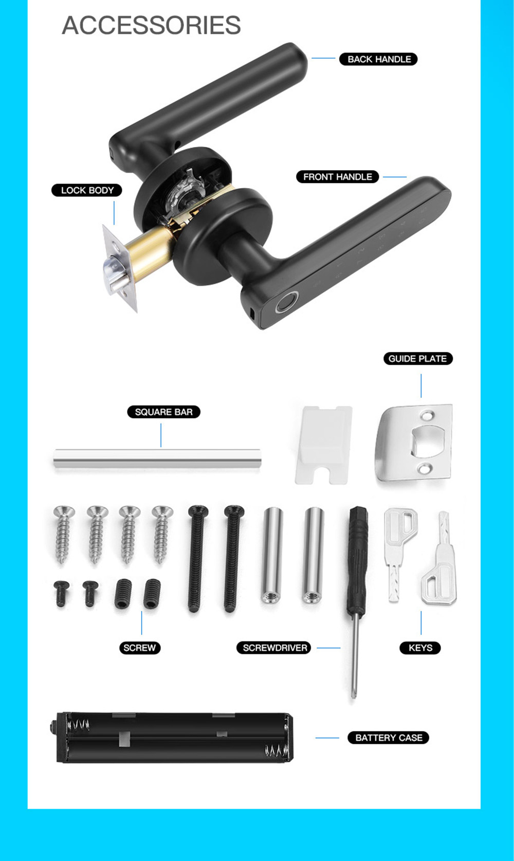 Bluetooth Fingerprint Door Lock YFBF-C01