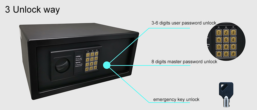 Semi-automatic Hotel Safe Box 2024X-1