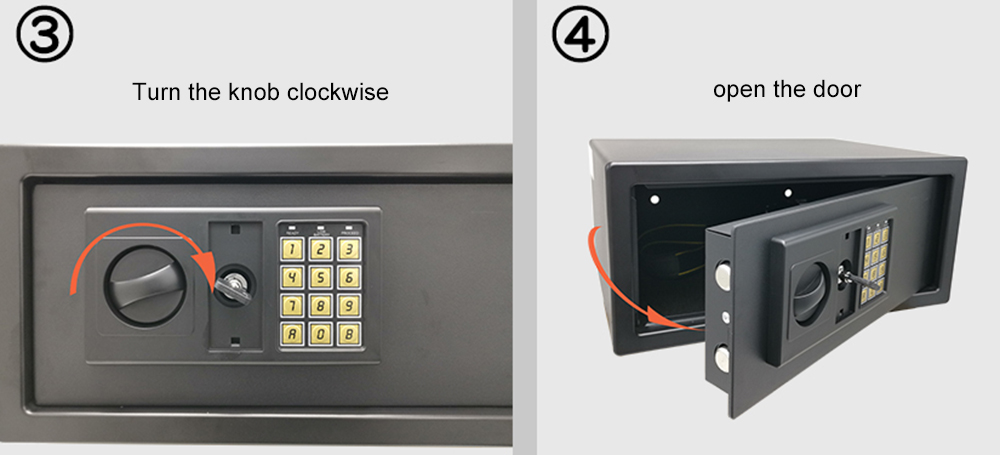 Semi-automatic Hotel Safe Box 2024X-1