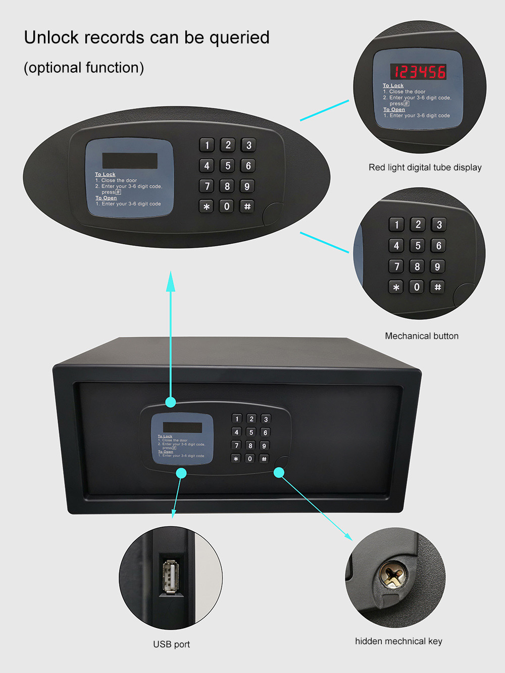 Digital Hotel Safe 2042A