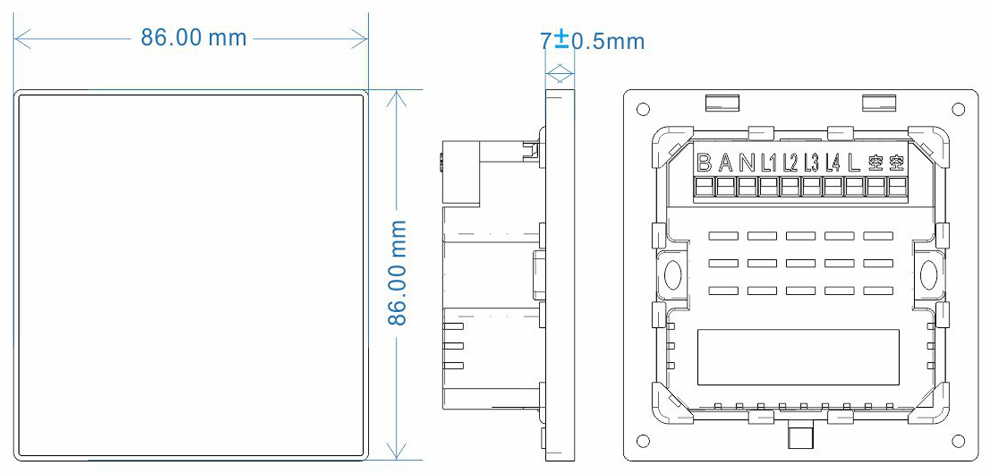 Aluminum Light Touch Light Switch A-LS-1