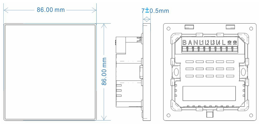 Aluminum Material Room Switch A-LS-2