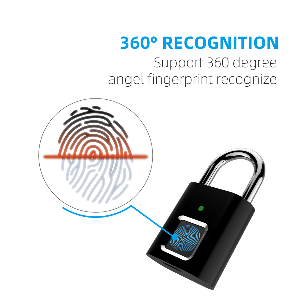 Mini Smart Fingerprint Pad Lock L34