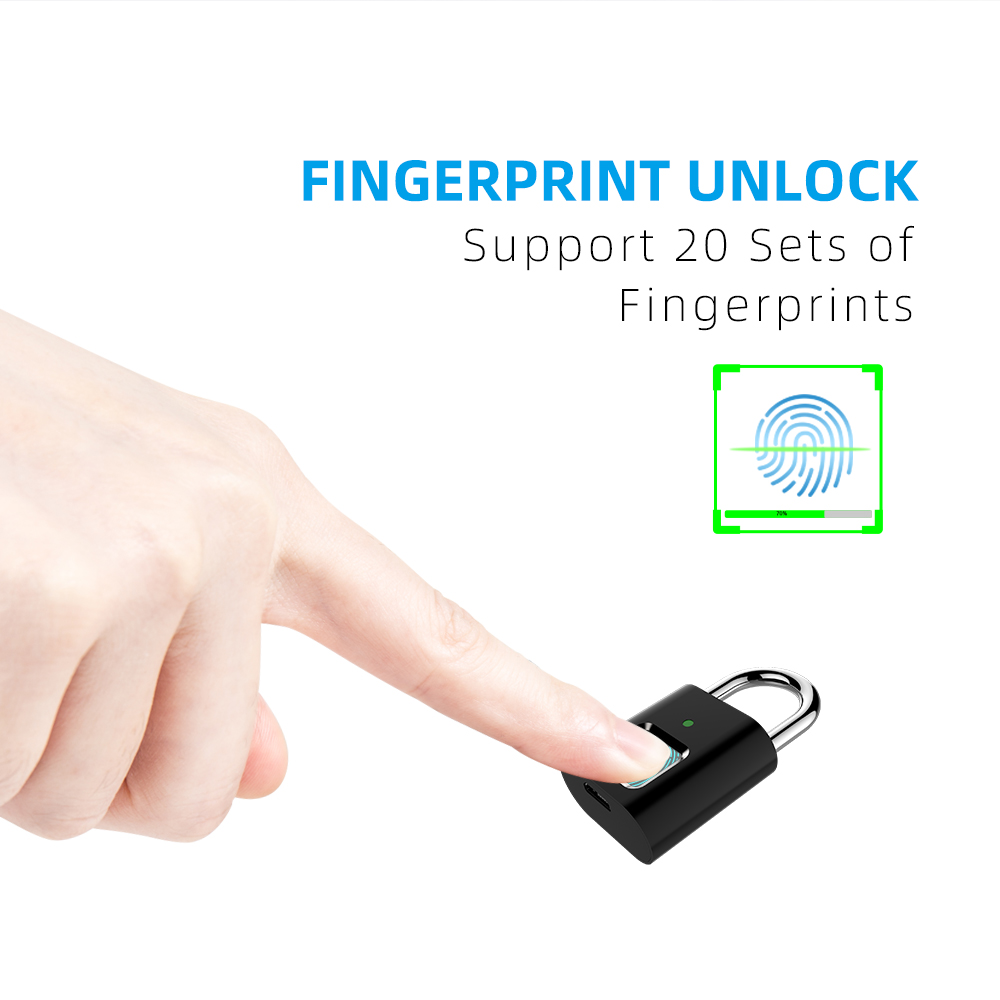 Mini Smart Fingerprint Pad Lock L34