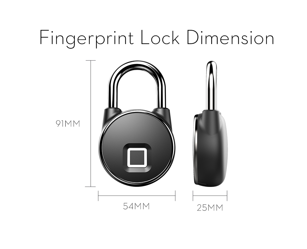 Tuya APP Fingerprint Pad Lock P22