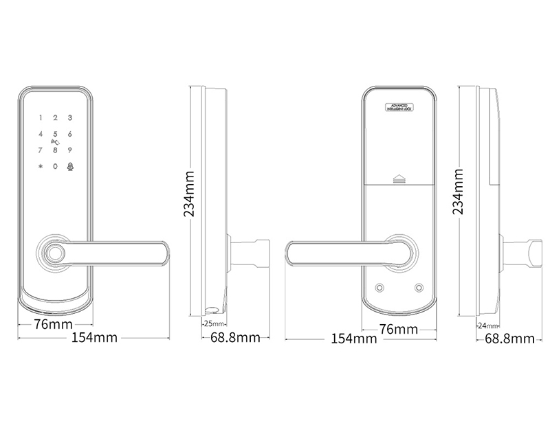 TTlock Fingerprint Bluetooth Door Lock YFBF-A230