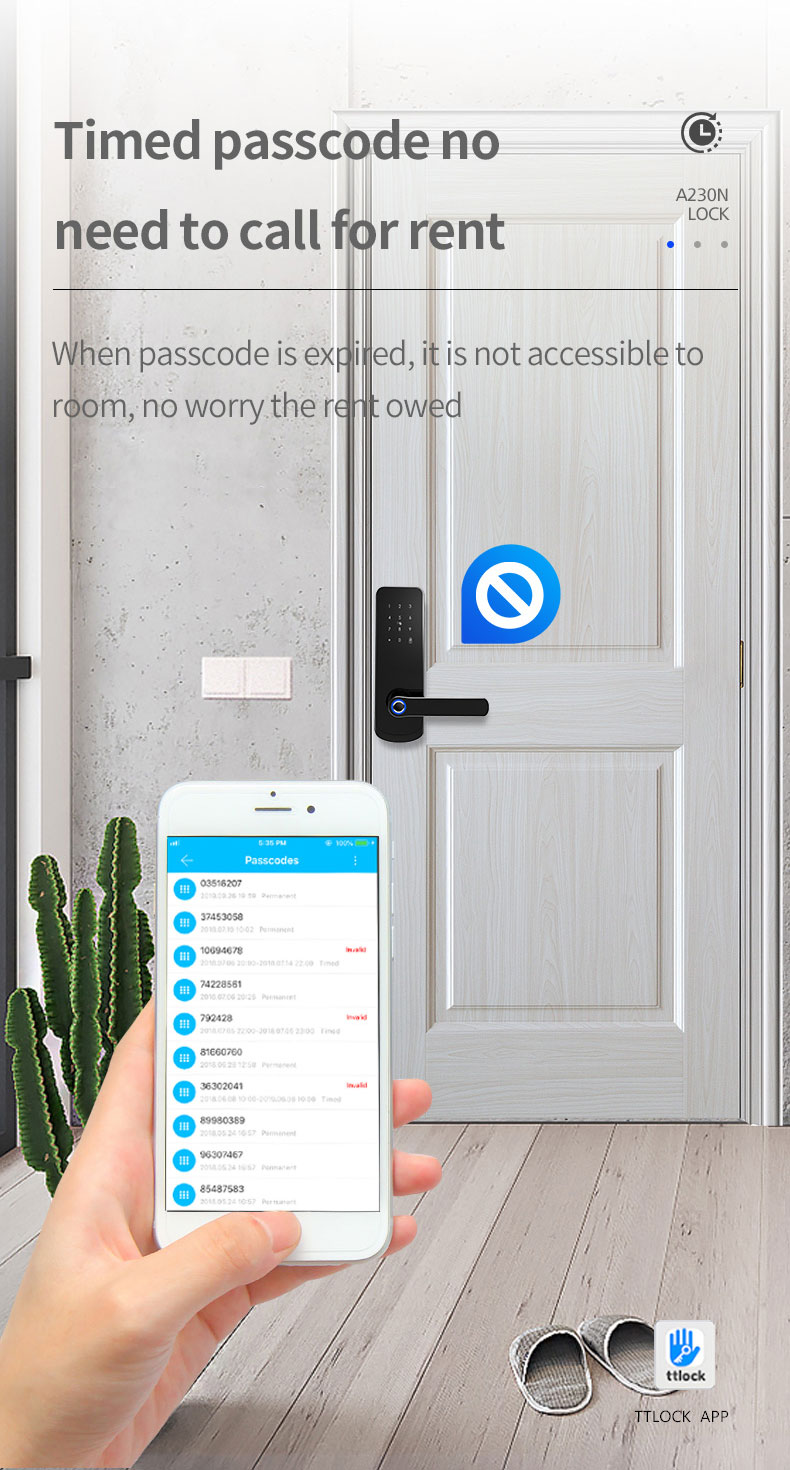 TTlock Fingerprint Bluetooth Door Lock YFBF-A230