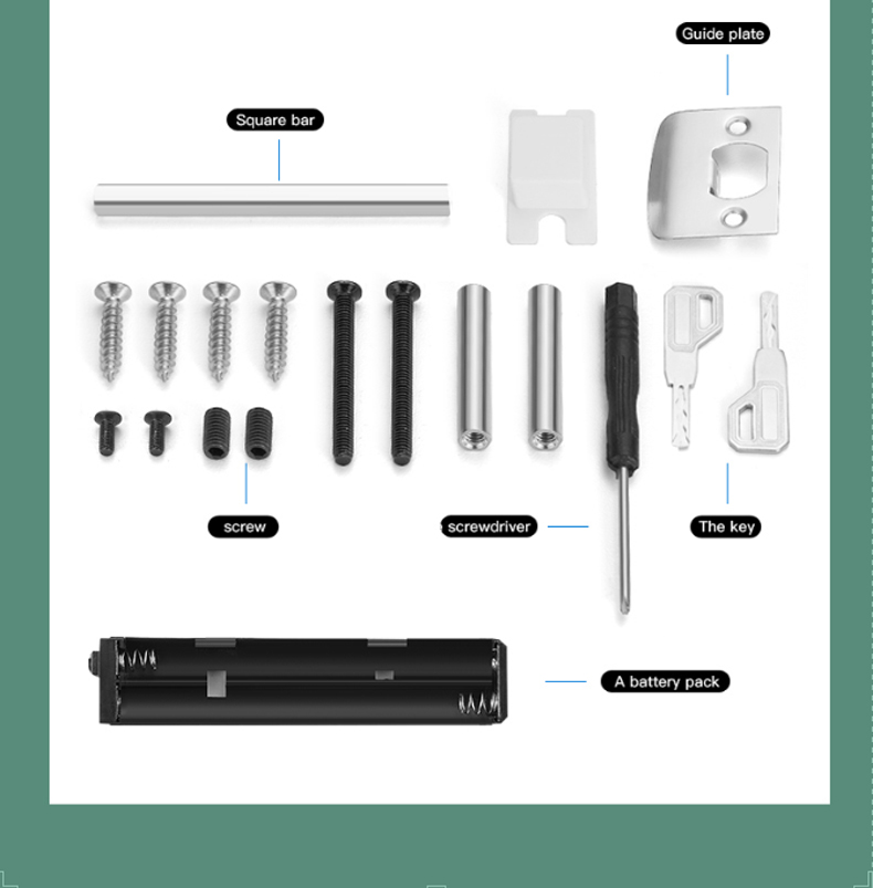 Single Latch Split Design Fingerprint Handle Door Lock YFF-F01