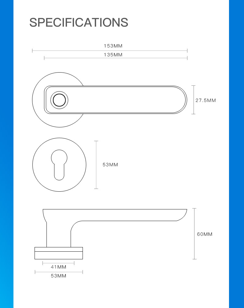 Bluetooth Fingerprint Door Lock YFBF-C01