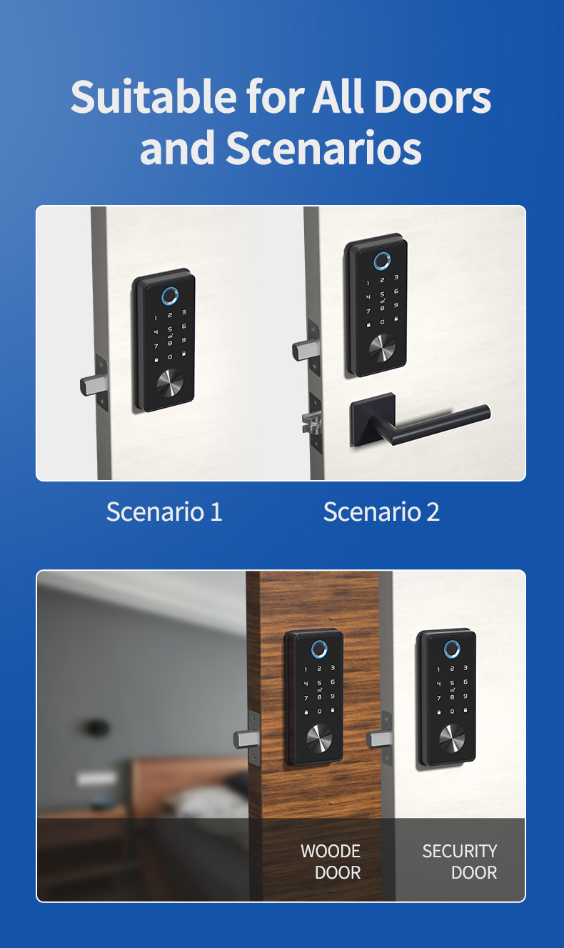 Bluetooth Fingerprint Dead Bolt Door Lock YFBF-T1