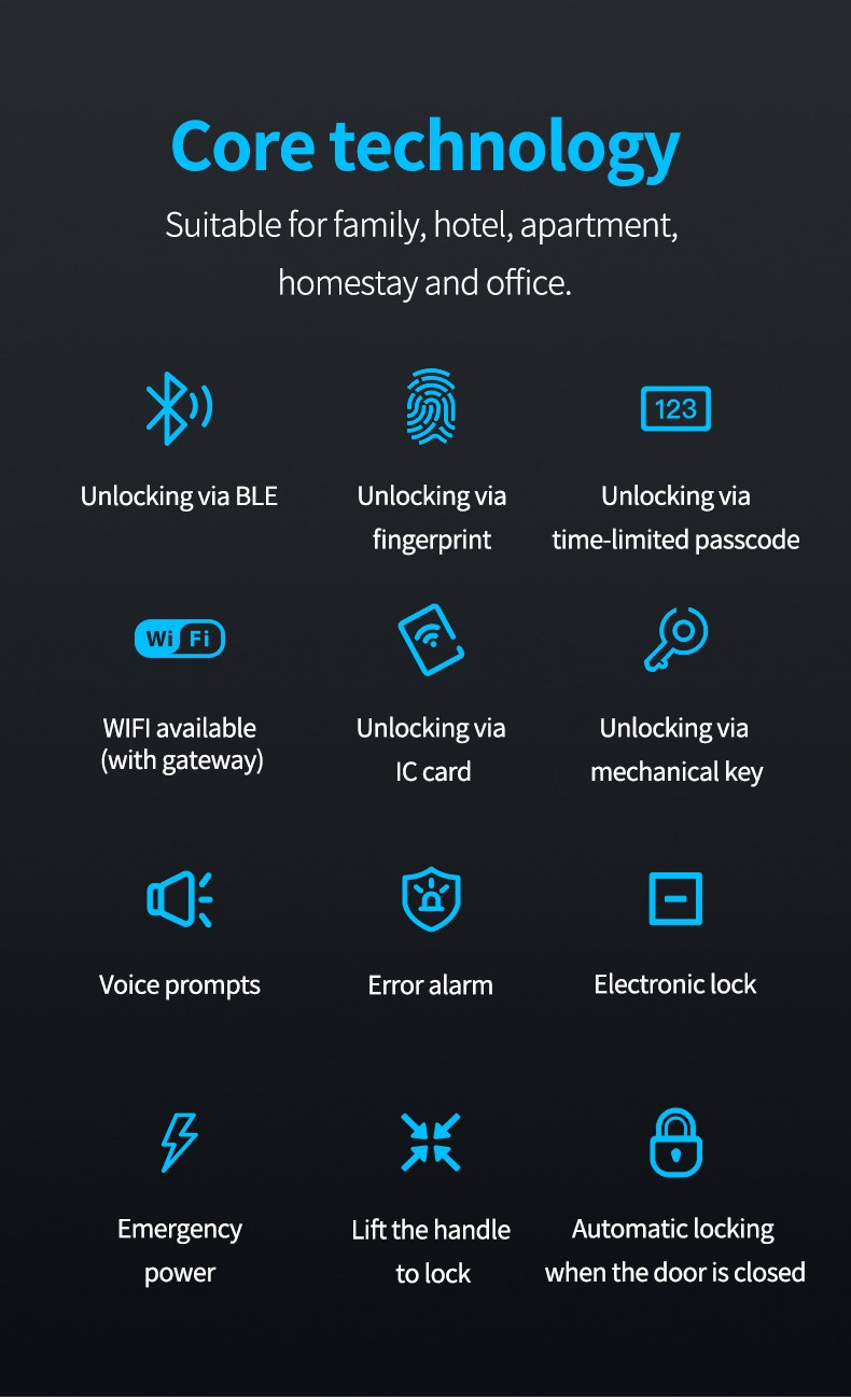 Fingerprint Bluetooth Door Lock YFBF-X1