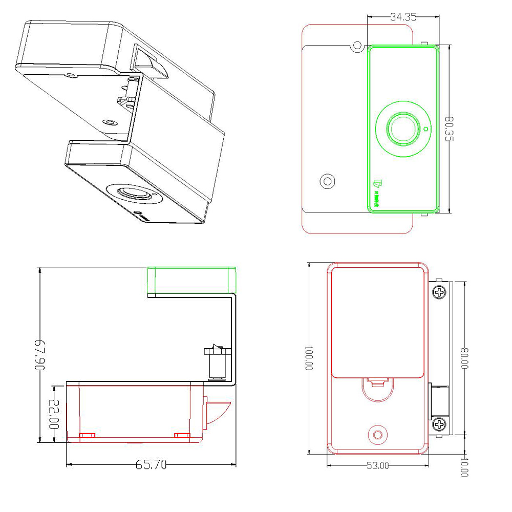 Fingerprint Drawer Lock EMF-176