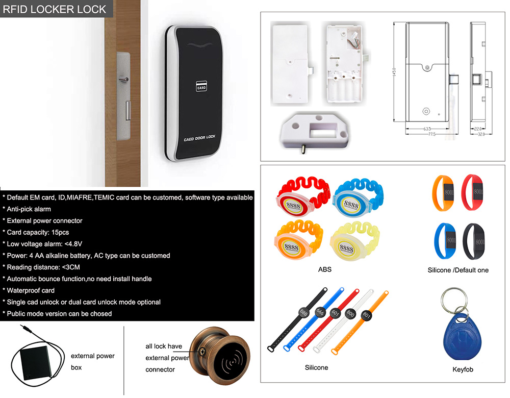 RFID Locker Lock Cabinet Lock EM139
