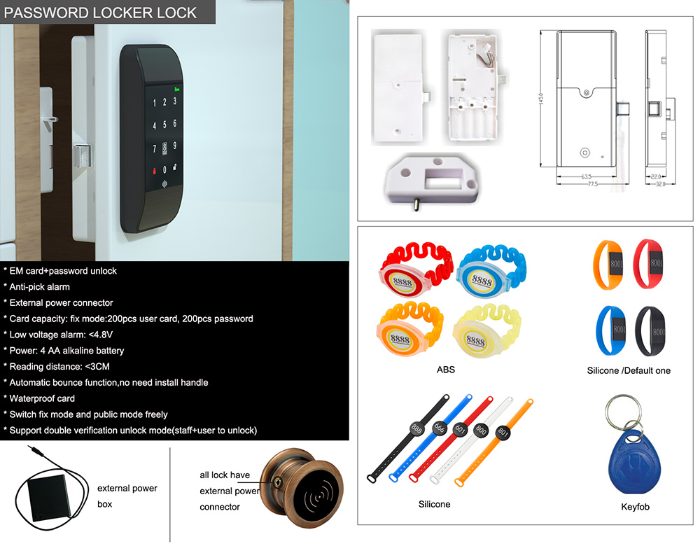 Pincode Smart Cabinet Lock EMP138