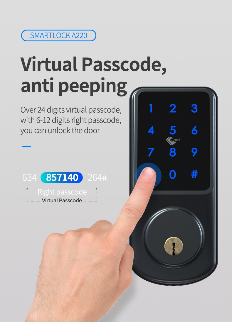 Automatic Deadbolt Bluetooth Door Lock YFB-A220