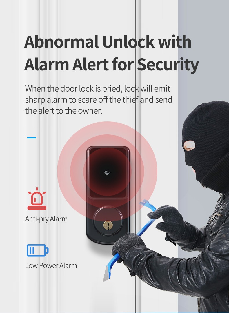 Automatic Deadbolt Bluetooth Door Lock YFB-A220