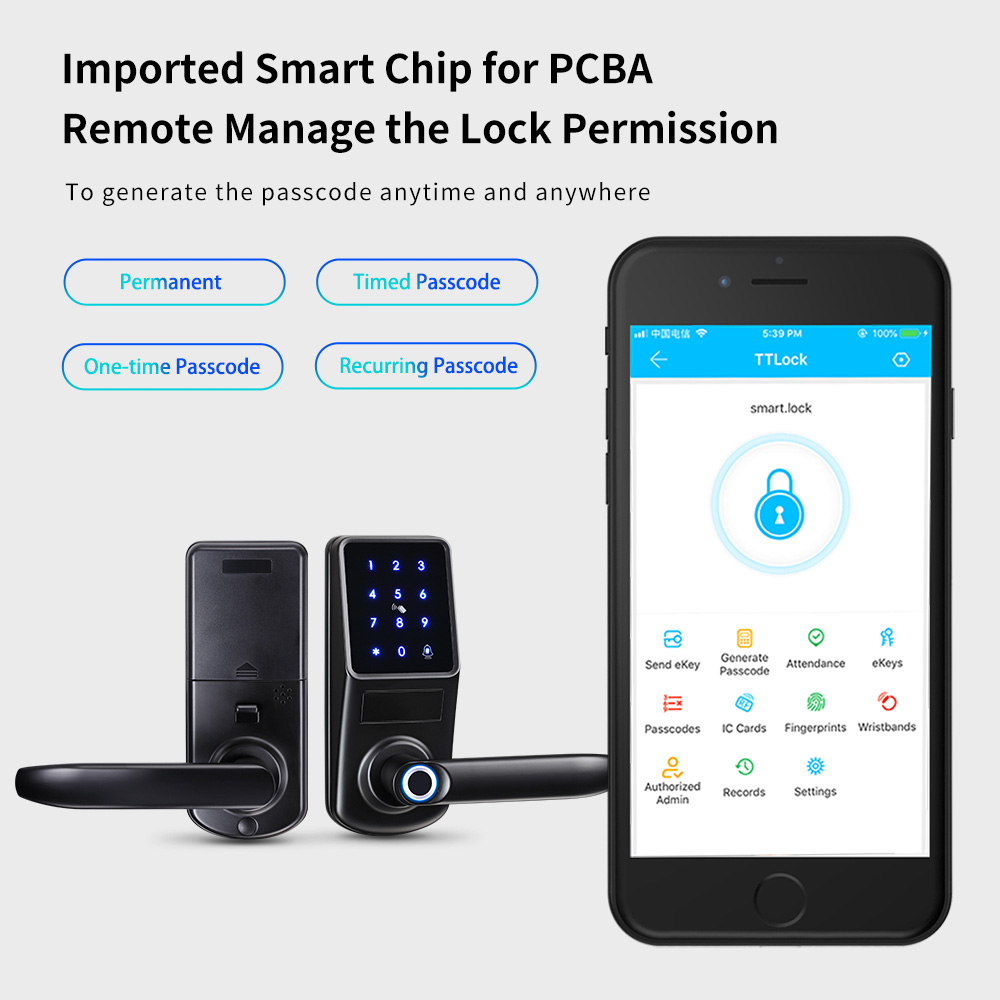 Single Latch Bluetooth Door Lock YFBF-A290