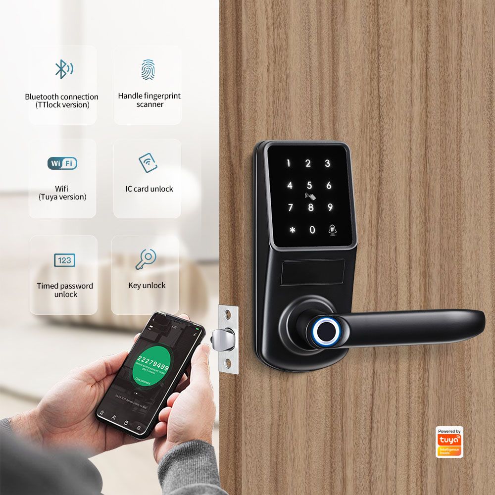 Single Latch Bluetooth Door Lock YFBF-A290