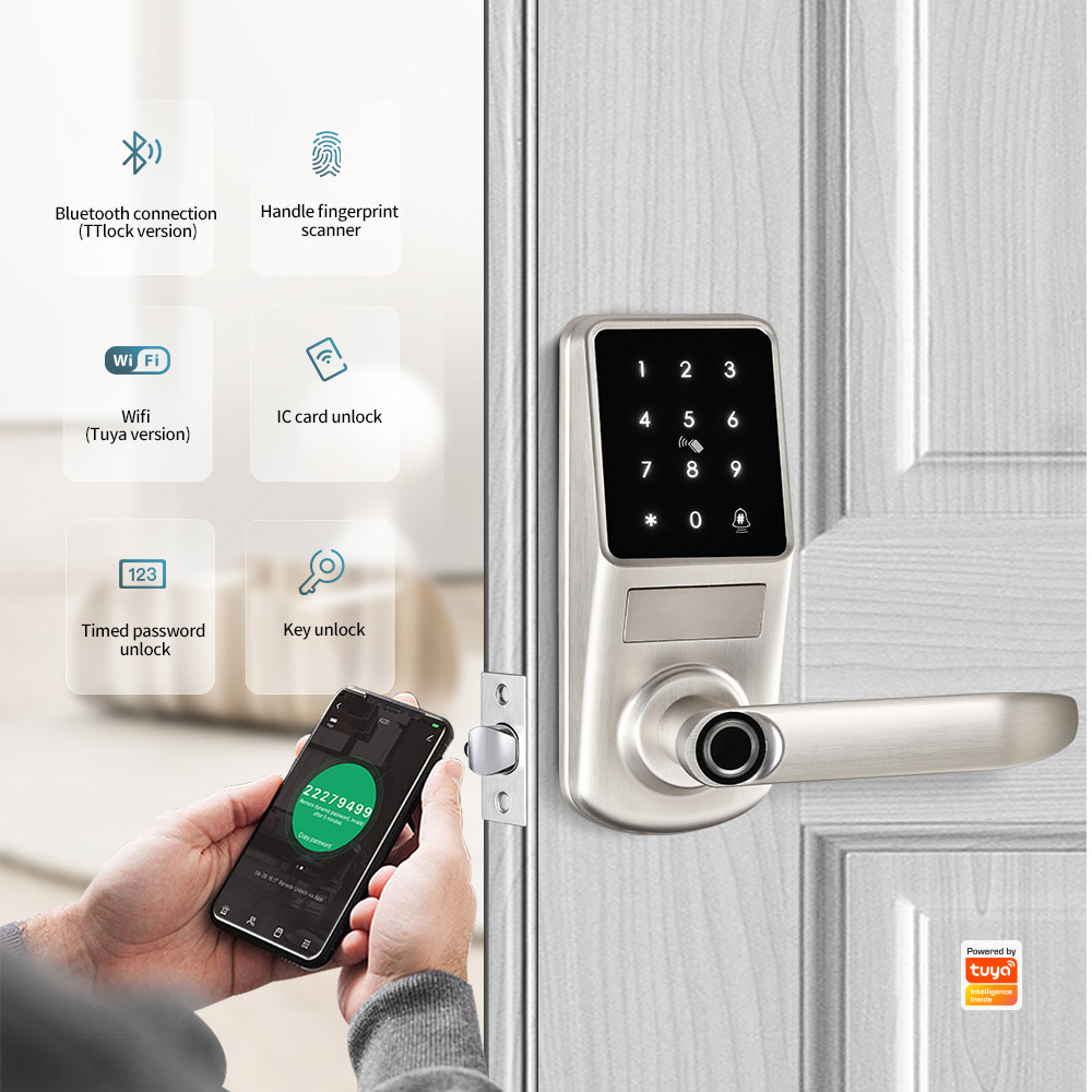 Single Latch Bluetooth Door Lock YFBF-A290