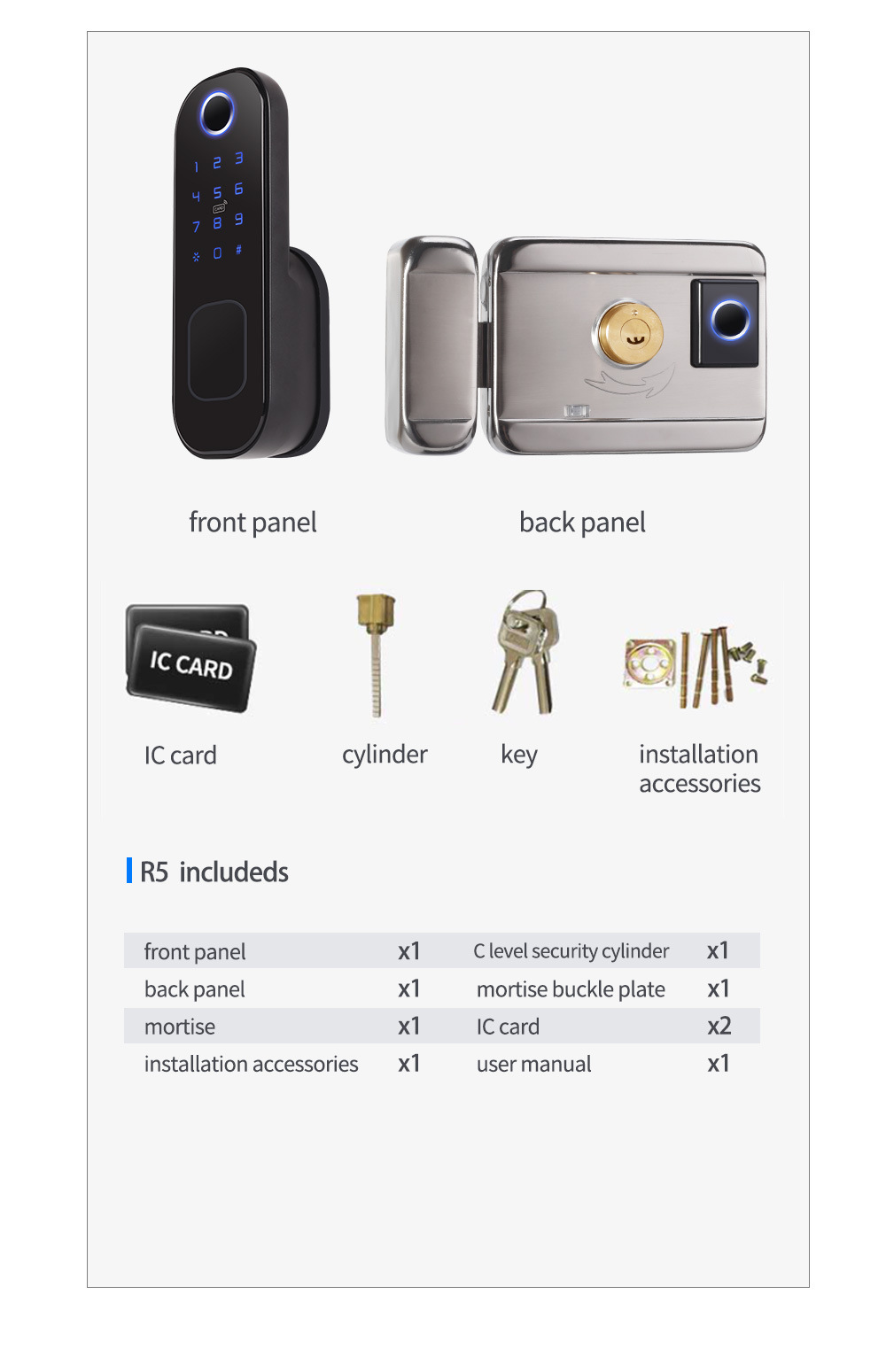 Wifi Smart Apartment Lock YFFW-R5