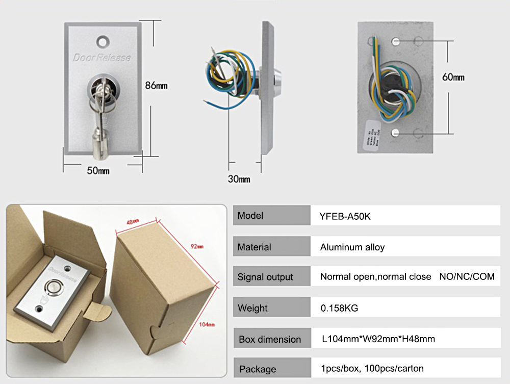 Manual Emergency Exit Button YFEB-A50K