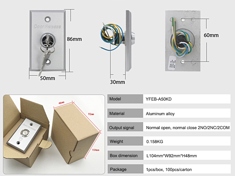 Door Access Button YFEB-A50KD