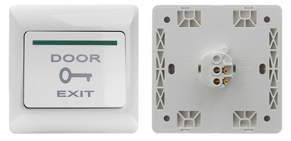 Flame Retardant PC Exit Button YFEB-E6