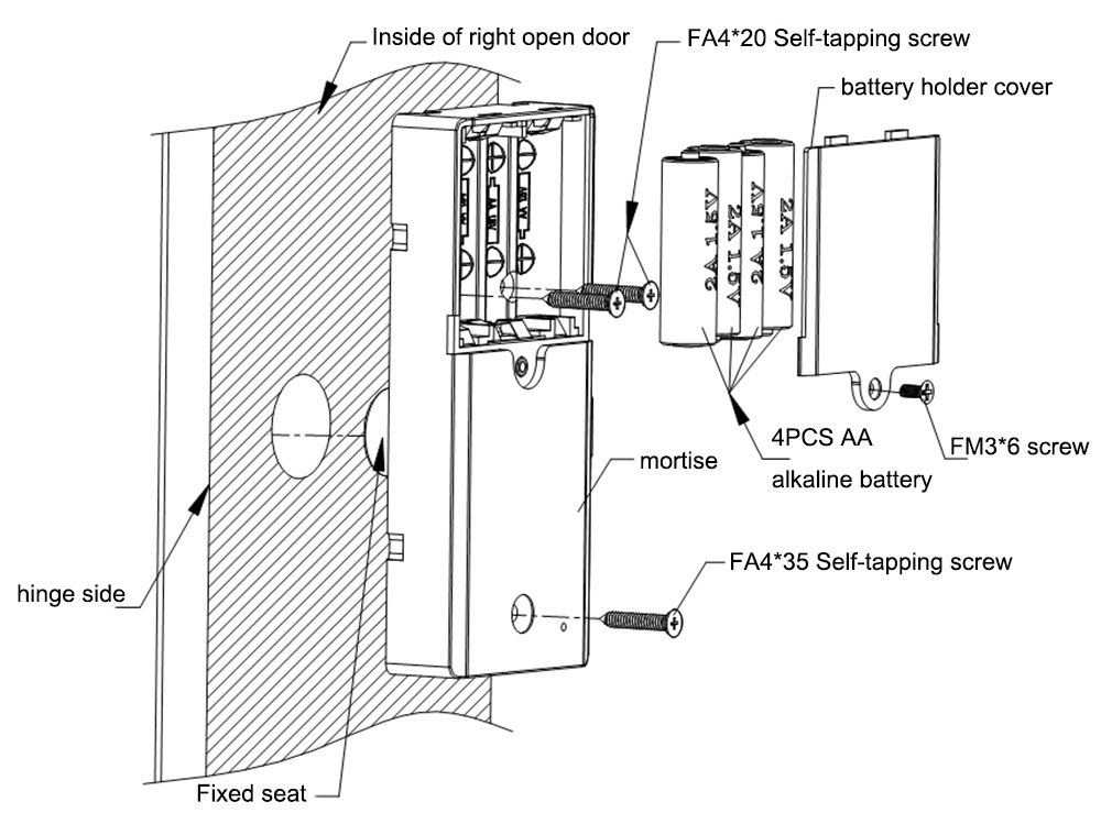 Keyless Cabinet Lock EM105