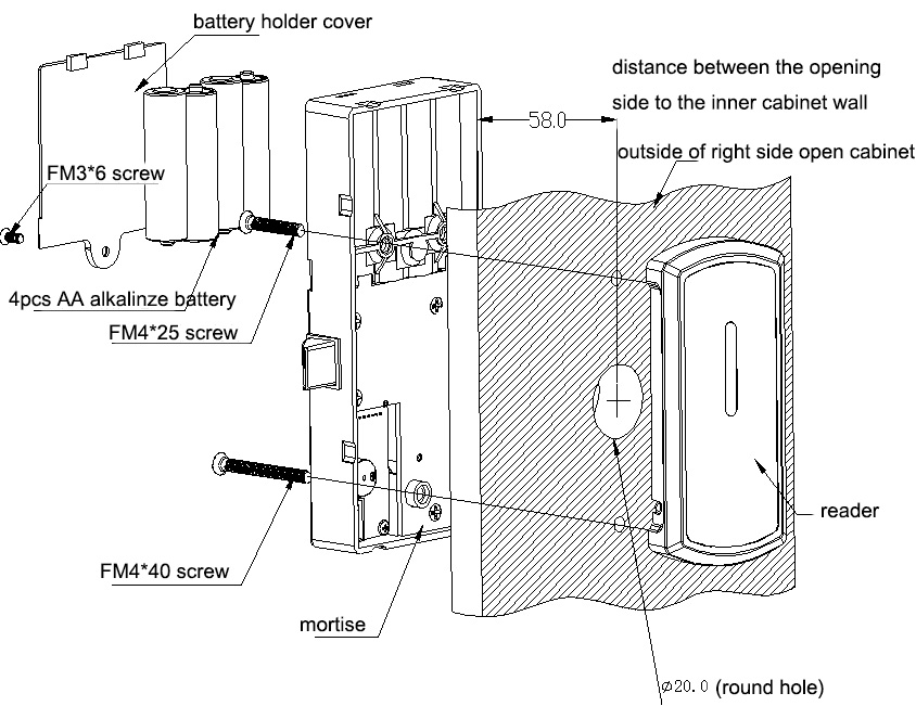 Digital Locker Lock EM125