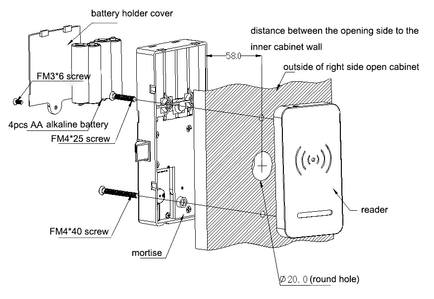 Mobile Control Bluetooth Locker Lock BPF-118