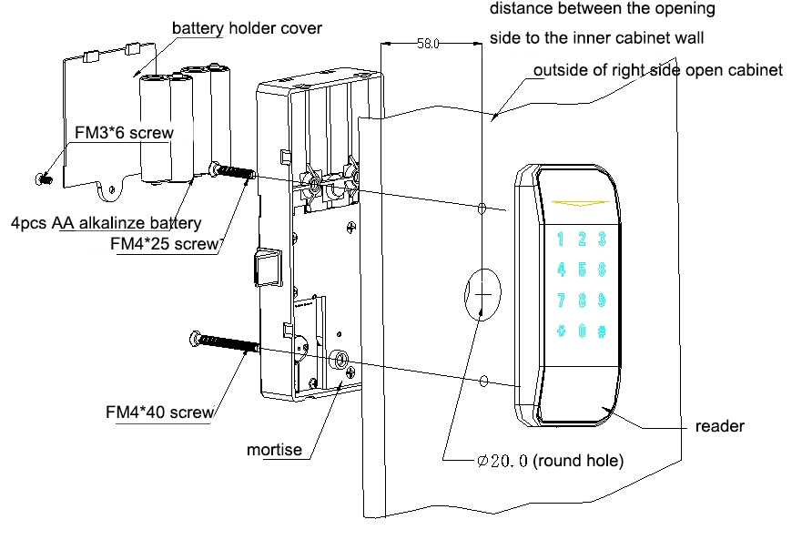 Smart Bluetooth Locker Lock BP-167