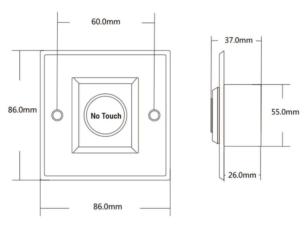 Automatic Door Release Exit Button YFEB-K2-1