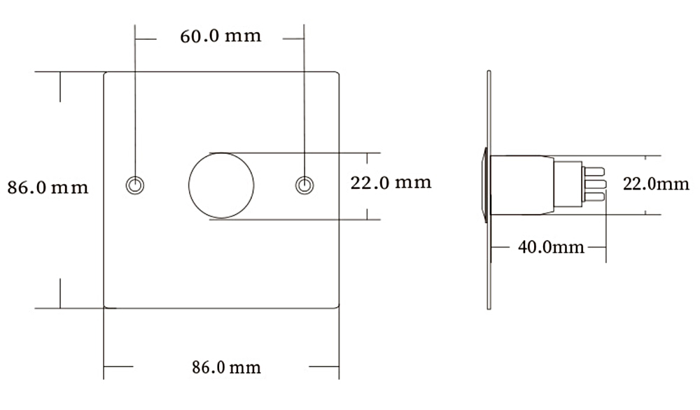 Waterproof Door Release Button With Light YFEB-S88622L