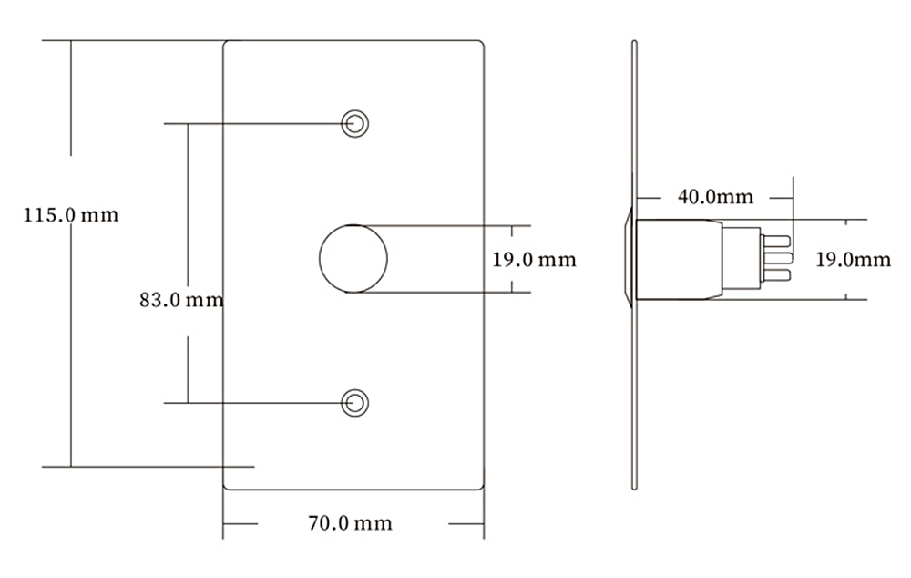 Touch Button Exit Button YFEB-S870L