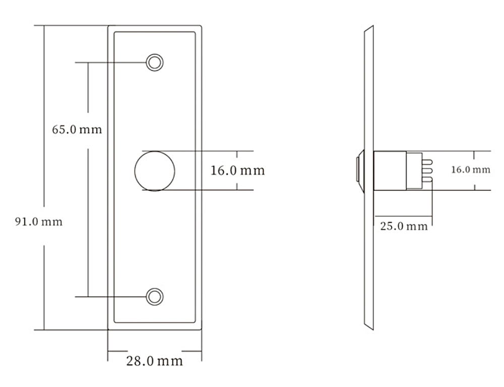 Door Release Exit Button YFEB-S28D