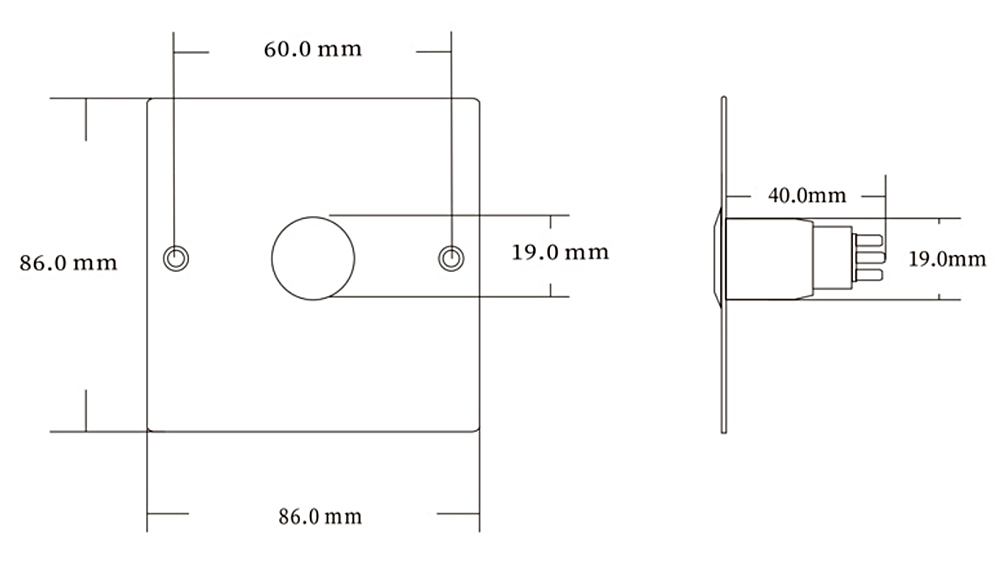 Door Release Exit Buttons YFEB-S886L