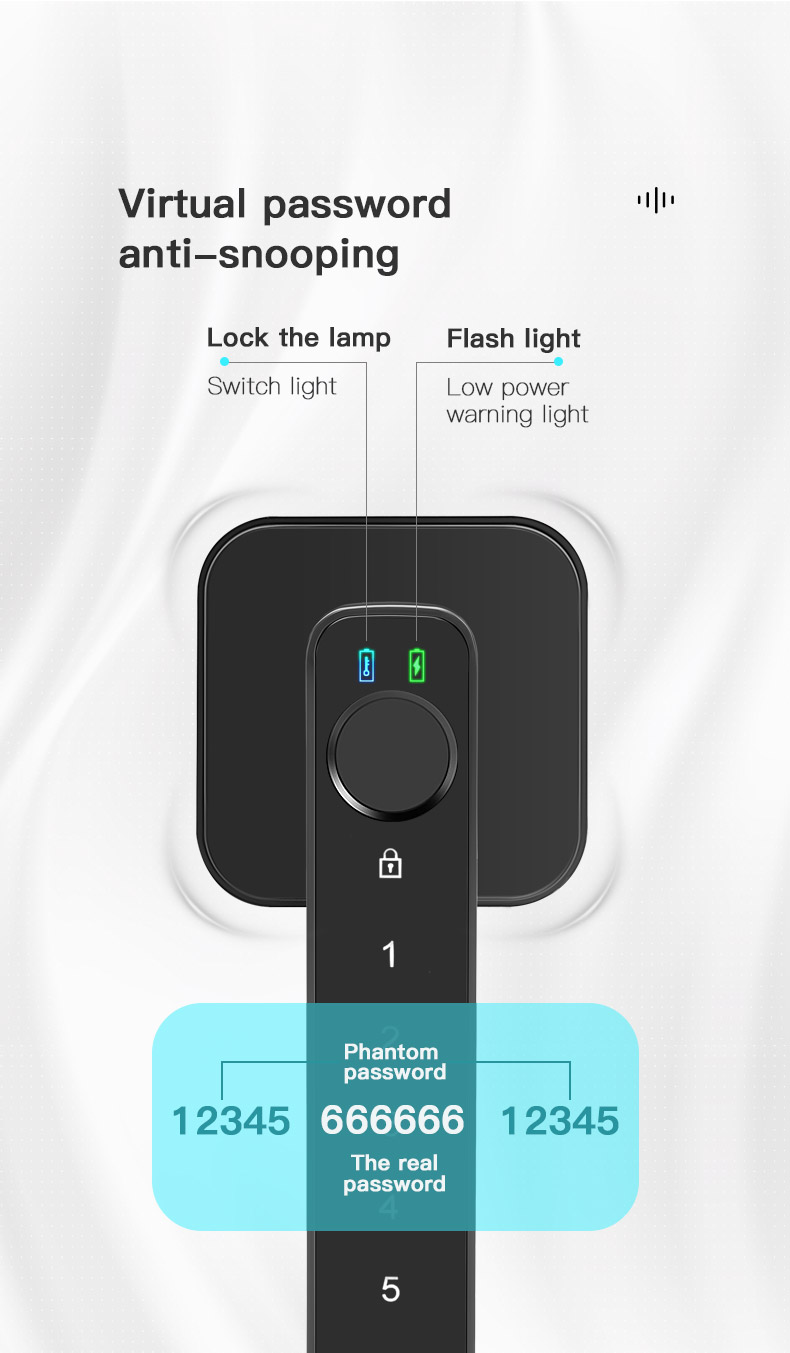 Big Size Biometric Reader Fingerprint Door Lock YFF-CG002