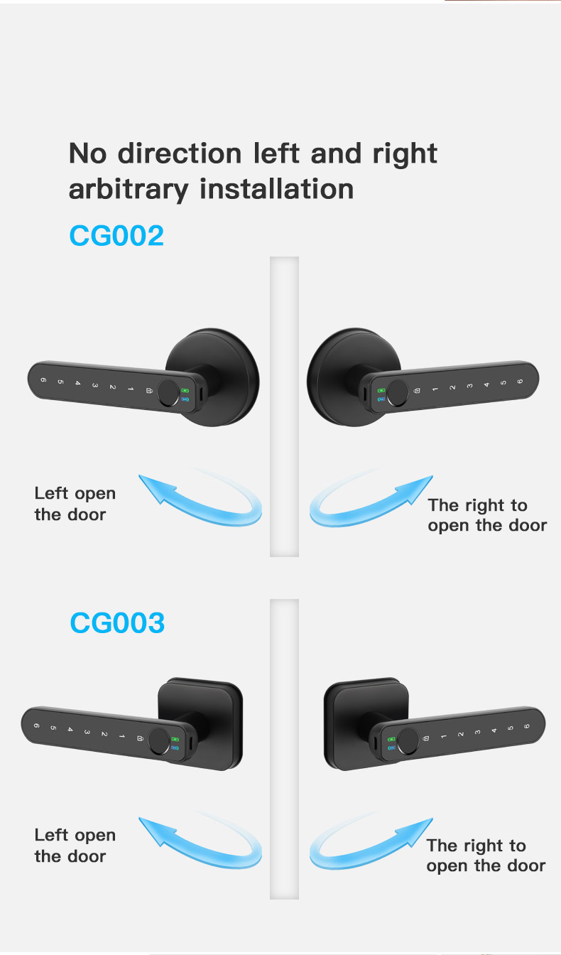 Big Size Biometric Reader Fingerprint Door Lock YFF-CG002