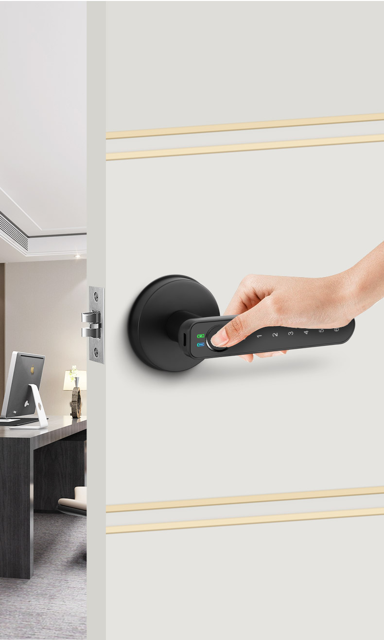 Big Size Biometric Reader Fingerprint Door Lock YFF-CG002