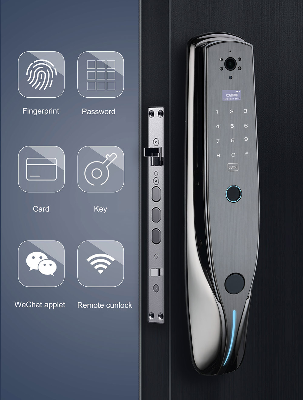 Automatic Biometric Fingerprint Smart Door Lock YFF-Z02